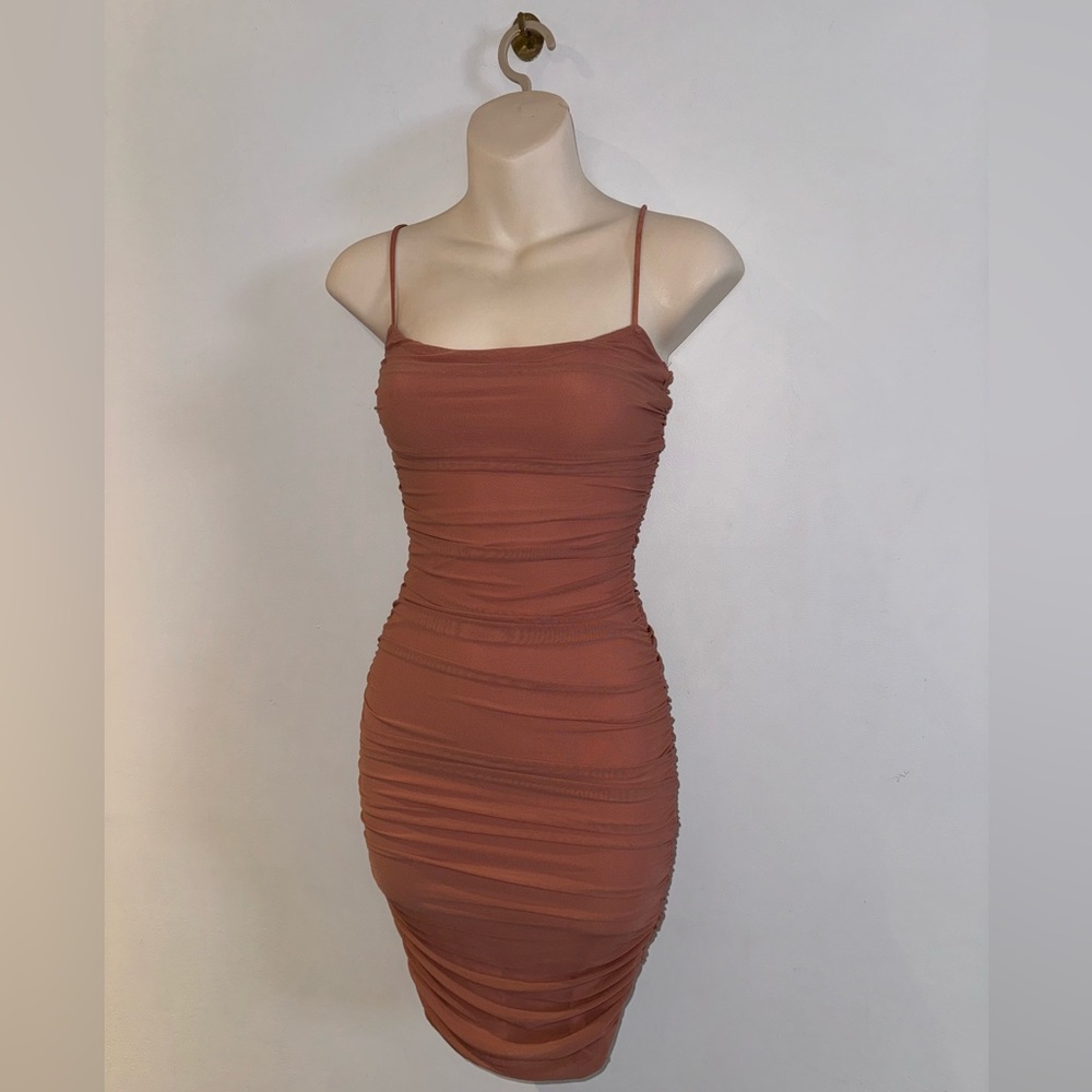 Oh Polly - First Date Dress in Dusty Rose - Picture 3 of 4